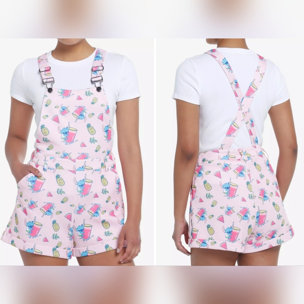 Her Universe Disney Lilo & Stitch Pastel Tropical Shortalls/Romper